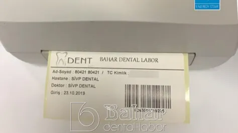 Diş laboratuvarı İstanbul - Barkod Sistemi