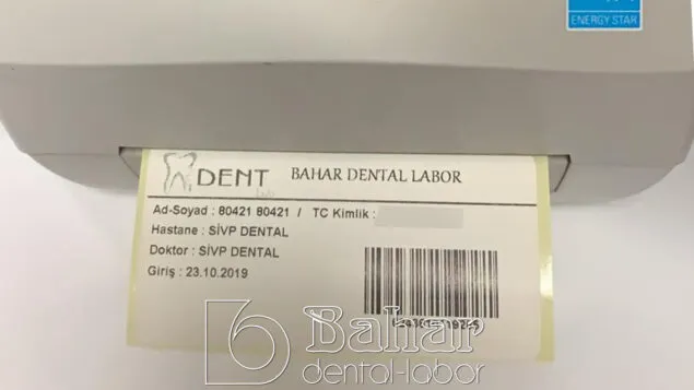 Diş laboratuvarı İstanbul - Barkod Sistemi